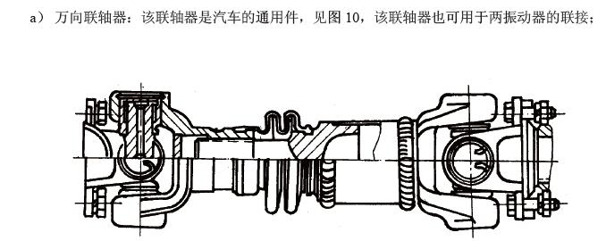 電動機(jī)通過聯(lián)軸器直接驅(qū)動振動器，見圖9